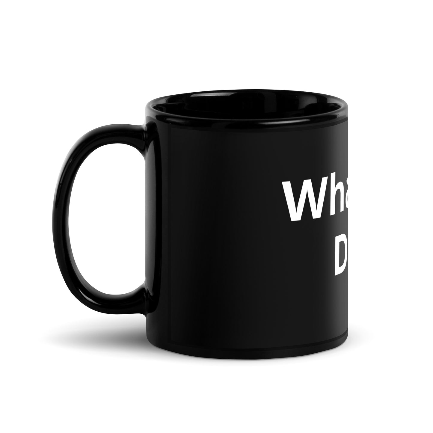 YW Black Glossy Mug