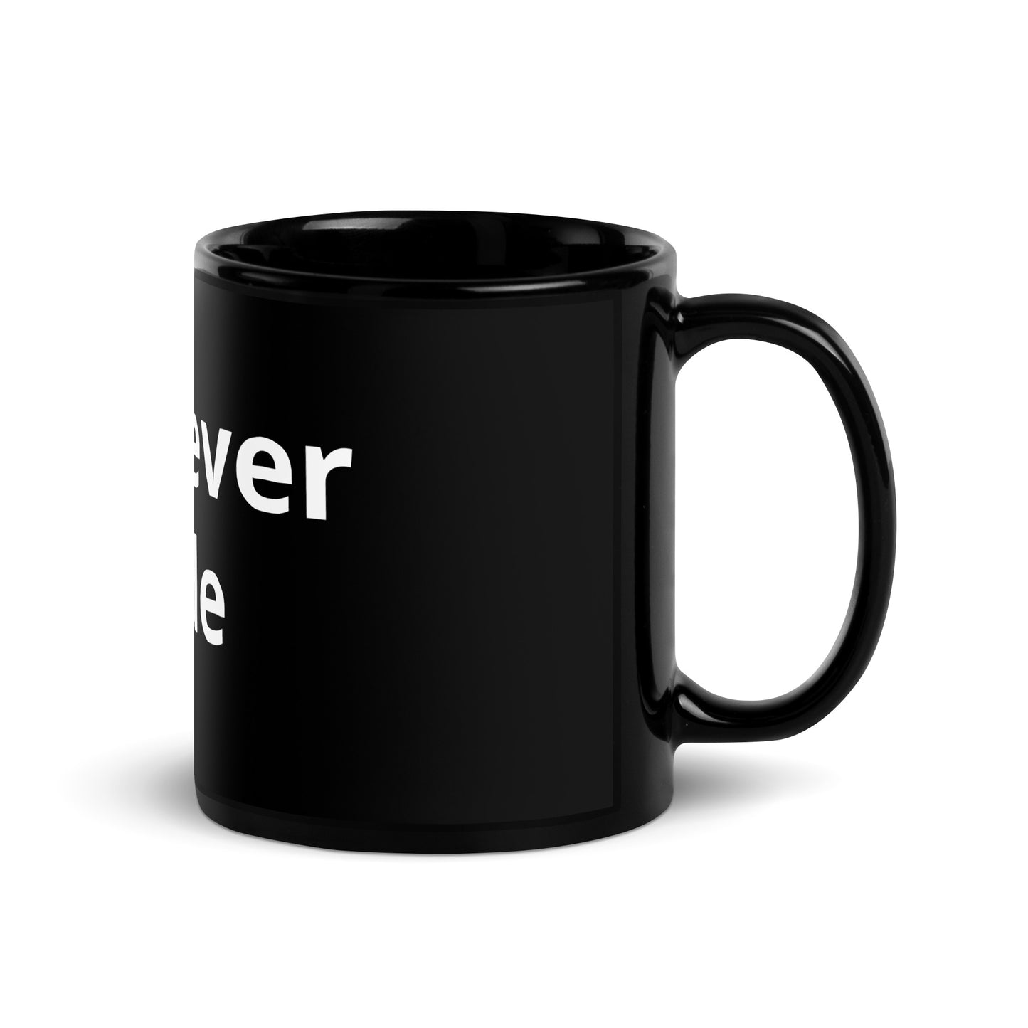 YW Black Glossy Mug