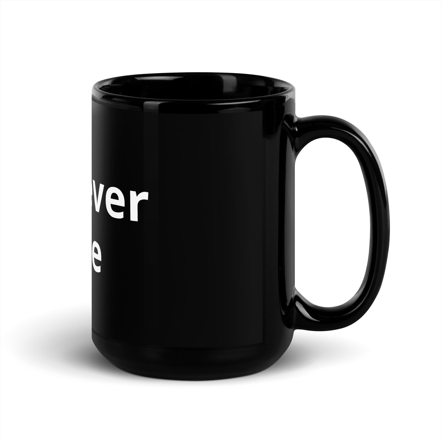YW Black Glossy Mug