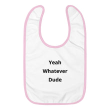 Load image into Gallery viewer, YWD Embroidered Baby Bib
